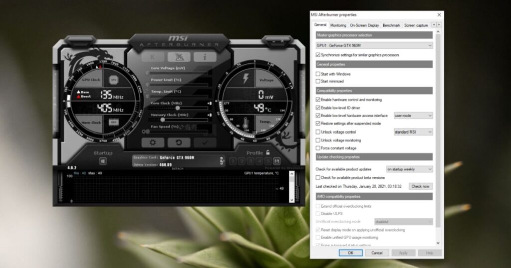 Setting Up Nvidia Monitoring With MSI Afterburner 
