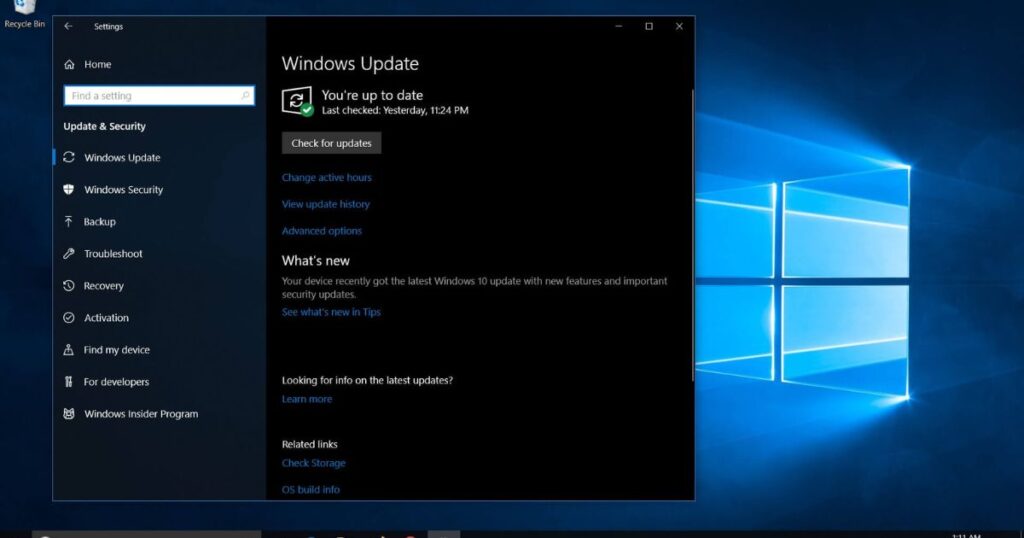 9. Make Sure You Have the Latest Windows Updates Installed